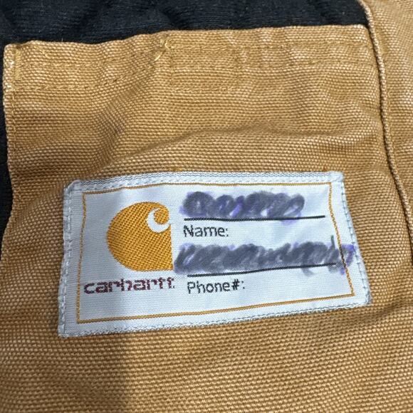 Carhartt Kids Heavy Duty Quilted Jacket Hooded Canvas Size XXS (4-5) Fall Winter - Picture 8 of 16